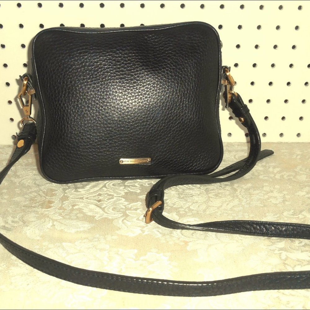 REBECCA MINKOFF  BUCKLE  LEATHER HANDBAG